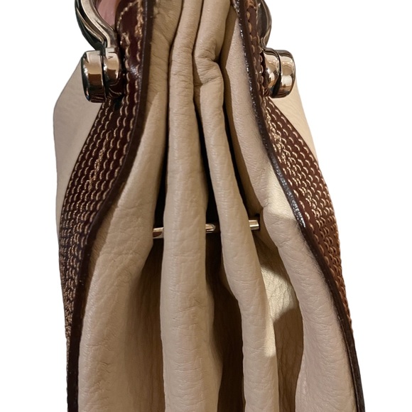 Petusco Tan Leather Shoulder Purse - Picture 3 of 6